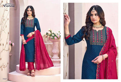 Naaira Vol 6 Vishnu Impex Vichitra Pant Style Suits Manufacturer