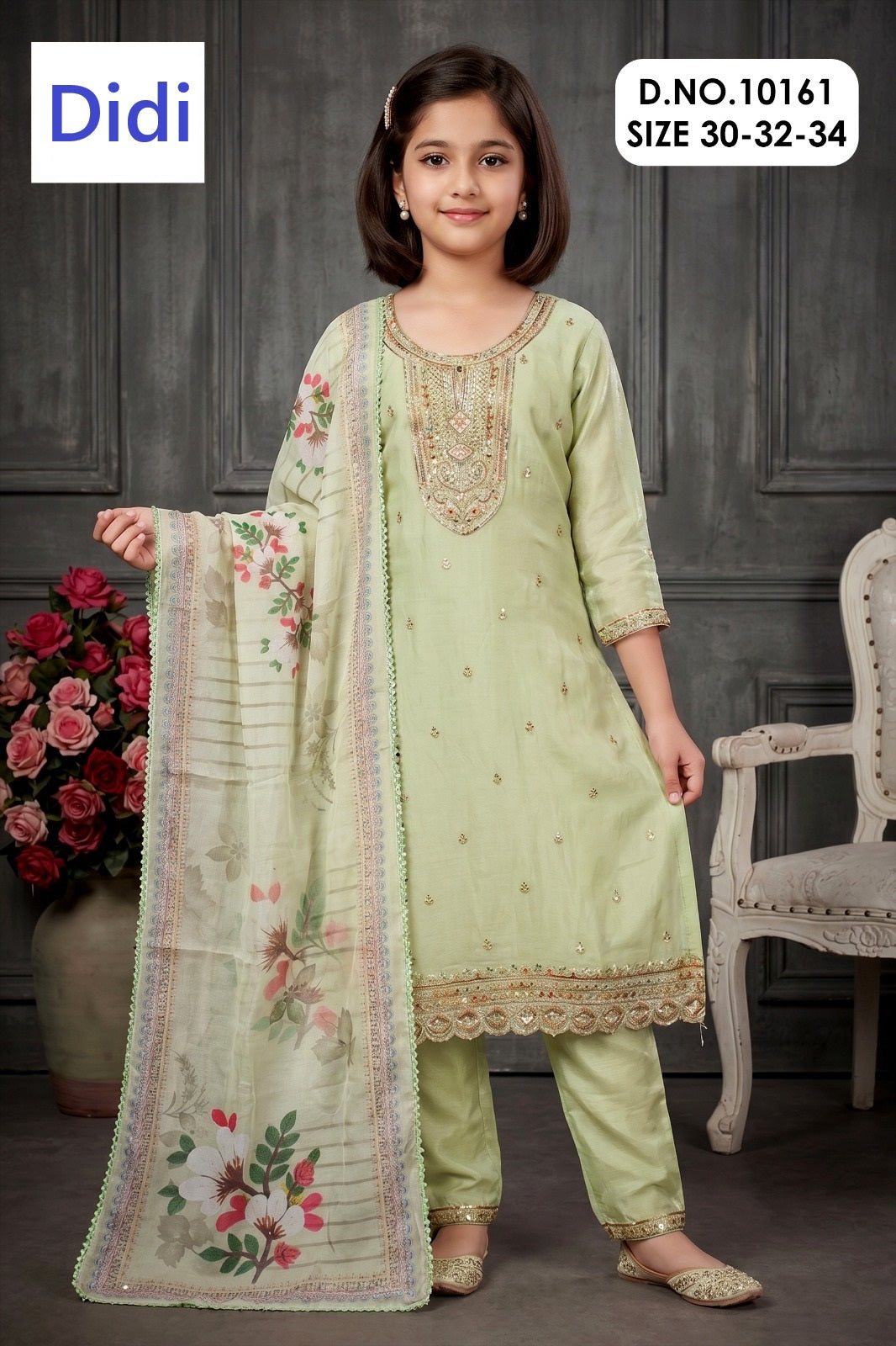 Naamya 1 Dn 10161 Didi Silk Girls Readymade Pant Suits Wholesaler Gujarat