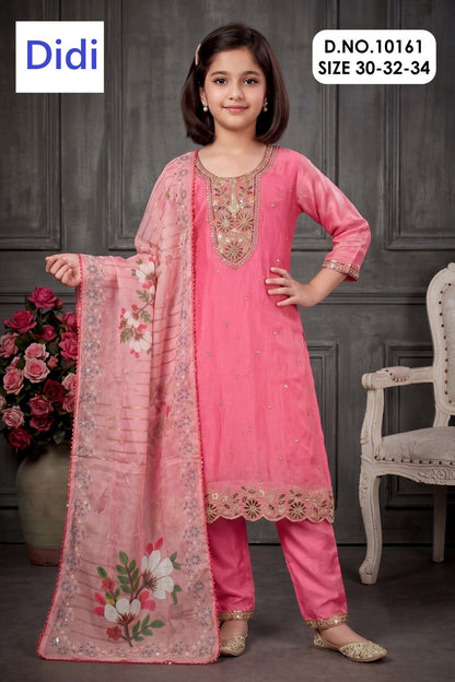Naamya 1 Dn 10161 Didi Silk Girls Readymade Pant Suits Wholesaler Gujarat