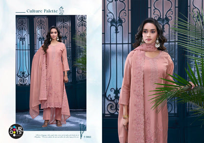 Naari Four Dots Mal Cotton Pant Style Suits Manufacturer Gujarat