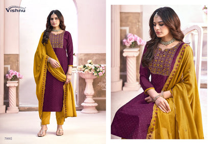 Naaria Vol 6 Vishnu Impex Vichitra Pant Style Suits Supplier Ahmedabad