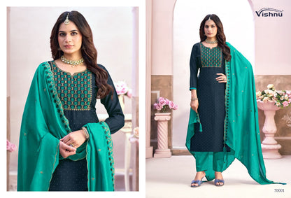 Naaria Vol 6 Vishnu Impex Vichitra Pant Style Suits Supplier Ahmedabad