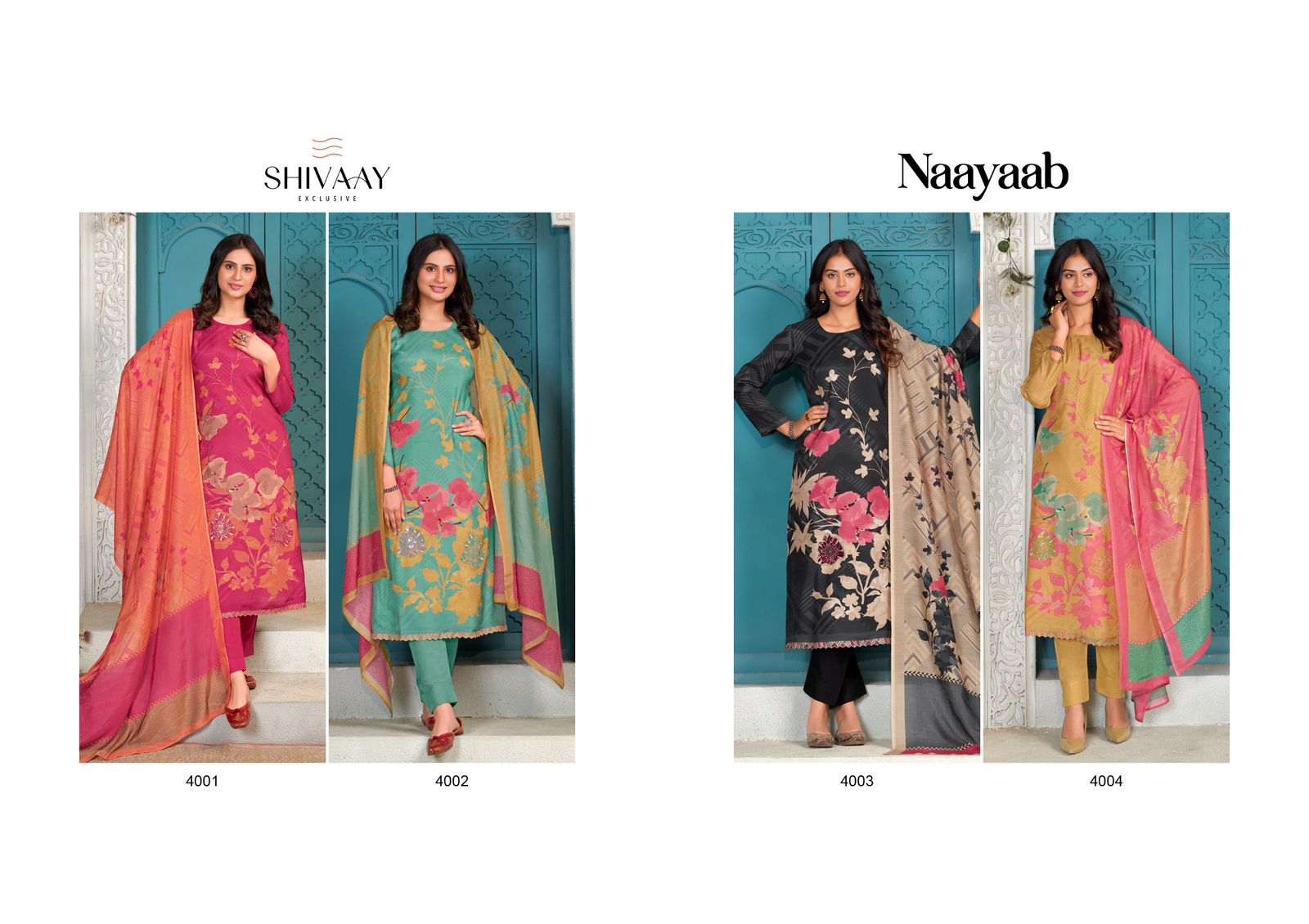 Naayaab Shivaay Viscose Muslin Pant Style Suits Exporter Ahmedabad