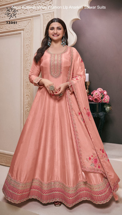 Naaz Kuleesh Vinay Fashion Llp Silk Anarkali Salwar Suits Wholesale Price