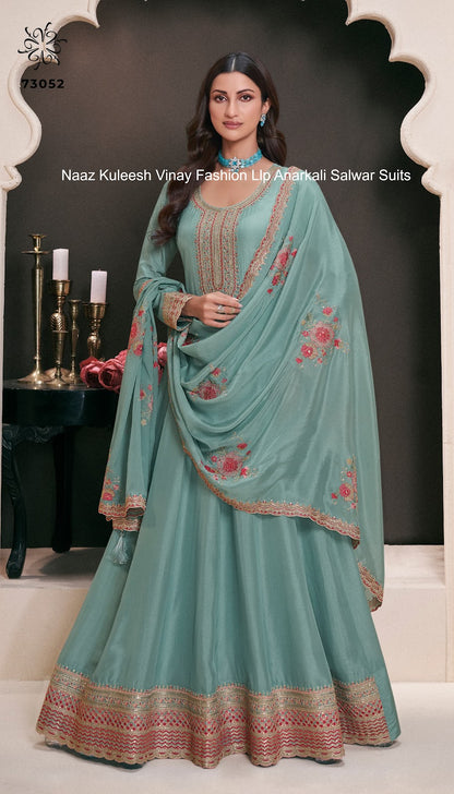 Naaz Kuleesh Vinay Fashion Llp Silk Anarkali Salwar Suits Wholesale Price