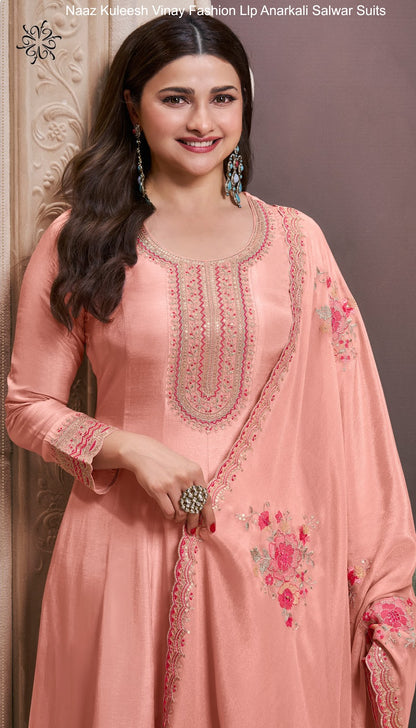 Naaz Kuleesh Vinay Fashion Llp Silk Anarkali Salwar Suits Wholesale Price