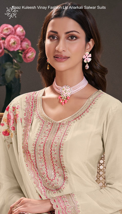 Naaz Kuleesh Vinay Fashion Llp Silk Anarkali Salwar Suits Wholesale Price