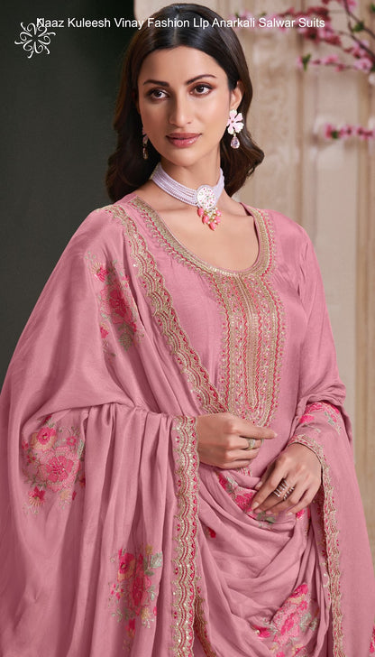 Naaz Kuleesh Vinay Fashion Llp Silk Anarkali Salwar Suits Wholesale Price