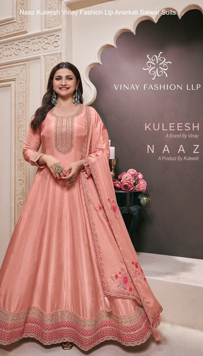 Naaz Kuleesh Vinay Fashion Llp Silk Anarkali Salwar Suits Wholesale Price