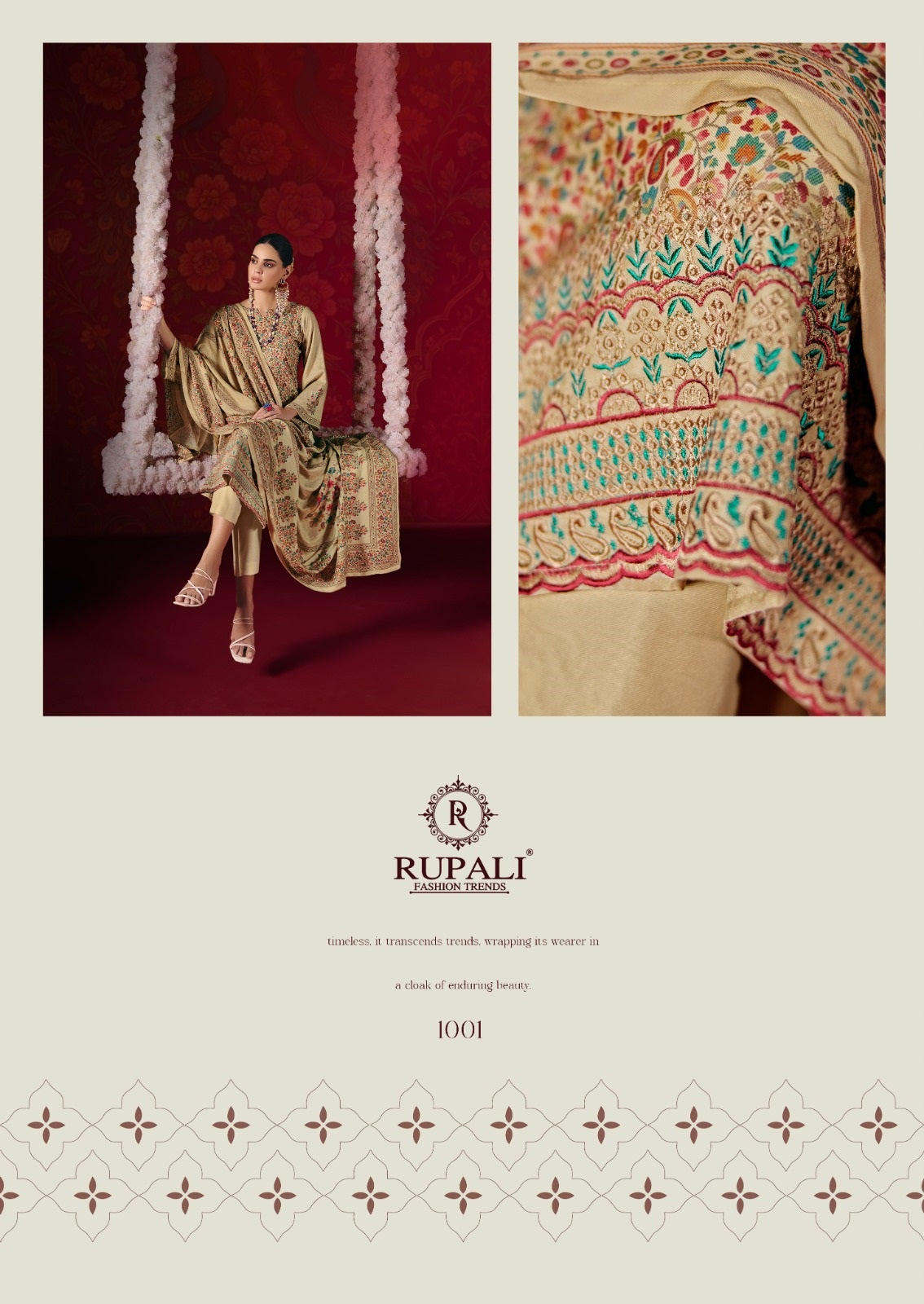 Naaz Rupali Pashmina Suits Exporter Ahmedabad