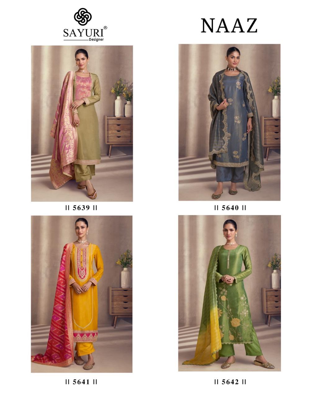Naaz Sayuri Silk Readymade Pant Style Suits Wholesaler India