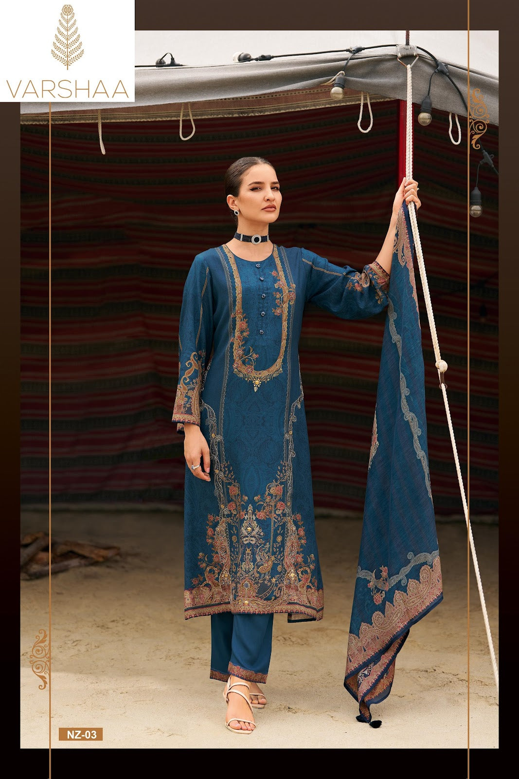 Naaz Varshaa Viscose Pashmina Suits Wholesale Price