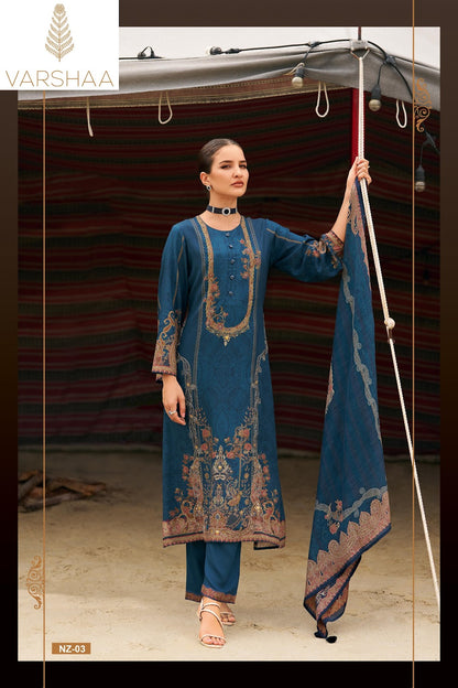 Naaz Varshaa Viscose Pashmina Suits Wholesale Price