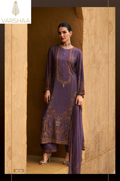 Naaz Varshaa Viscose Pashmina Suits Wholesale Price