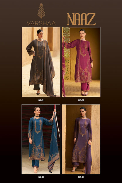 Naaz Varshaa Viscose Pashmina Suits Wholesale Price