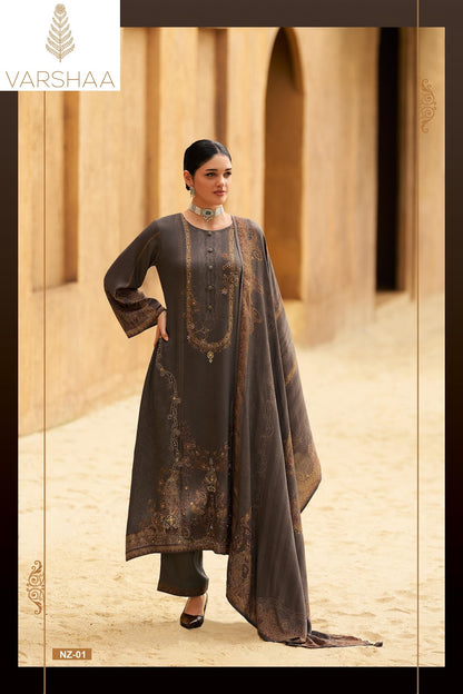 Naaz Varshaa Viscose Pashmina Suits Wholesale Price