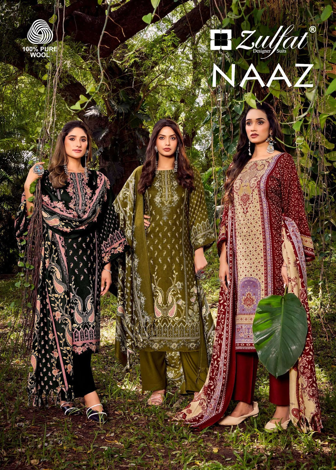 Naaz Zulfat Designer Woolen Pashmina Suits Supplier Ahmedabad