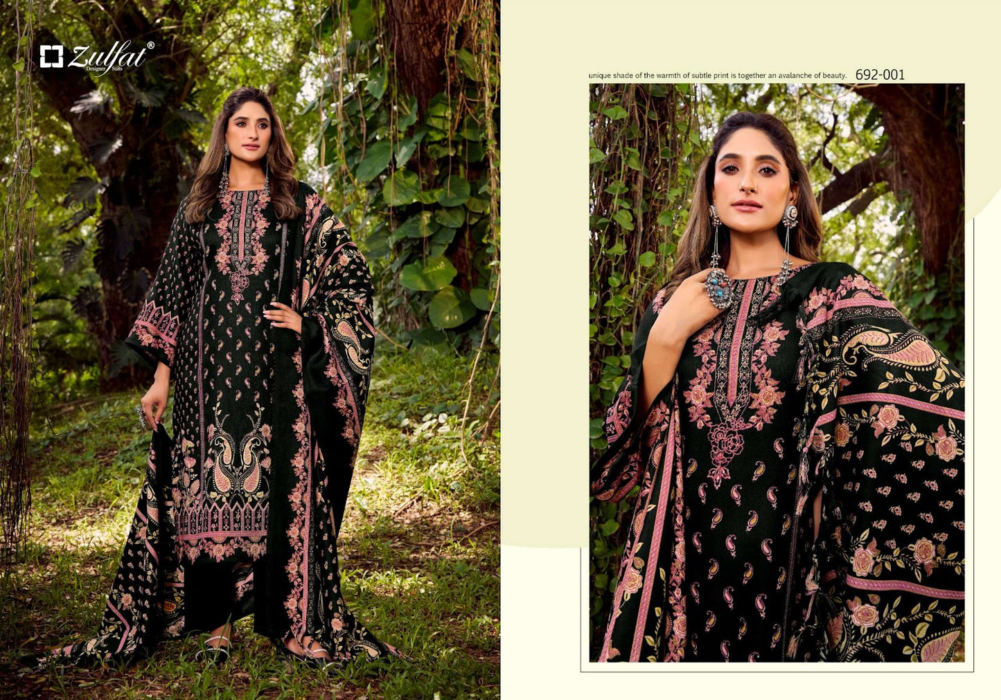 Naaz Zulfat Designer Woolen Pashmina Suits Supplier Ahmedabad