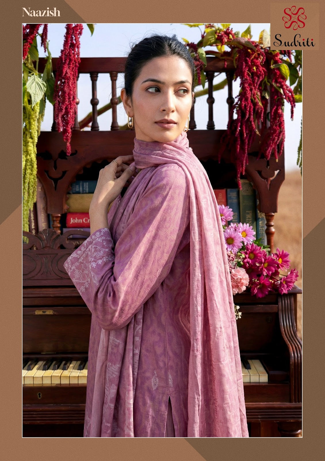 Naazish Sudriti Sahiba Cotton Lawn Pakistani Salwar Suits Supplier Gujarat