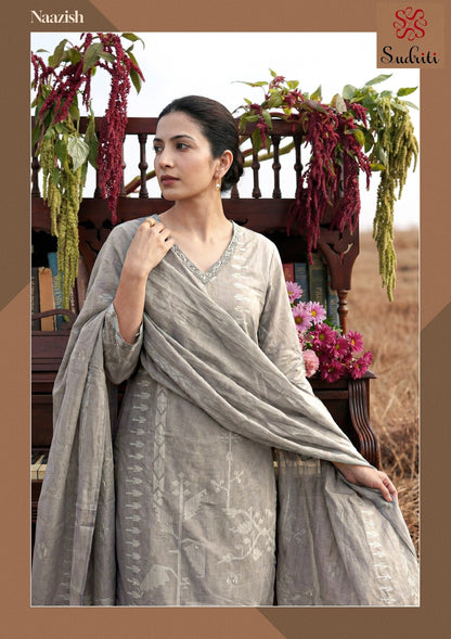 Naazish Sudriti Sahiba Cotton Lawn Pakistani Salwar Suits Supplier Gujarat