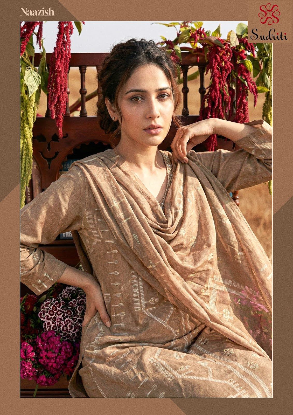 Naazish Sudriti Sahiba Cotton Lawn Pakistani Salwar Suits Supplier Gujarat