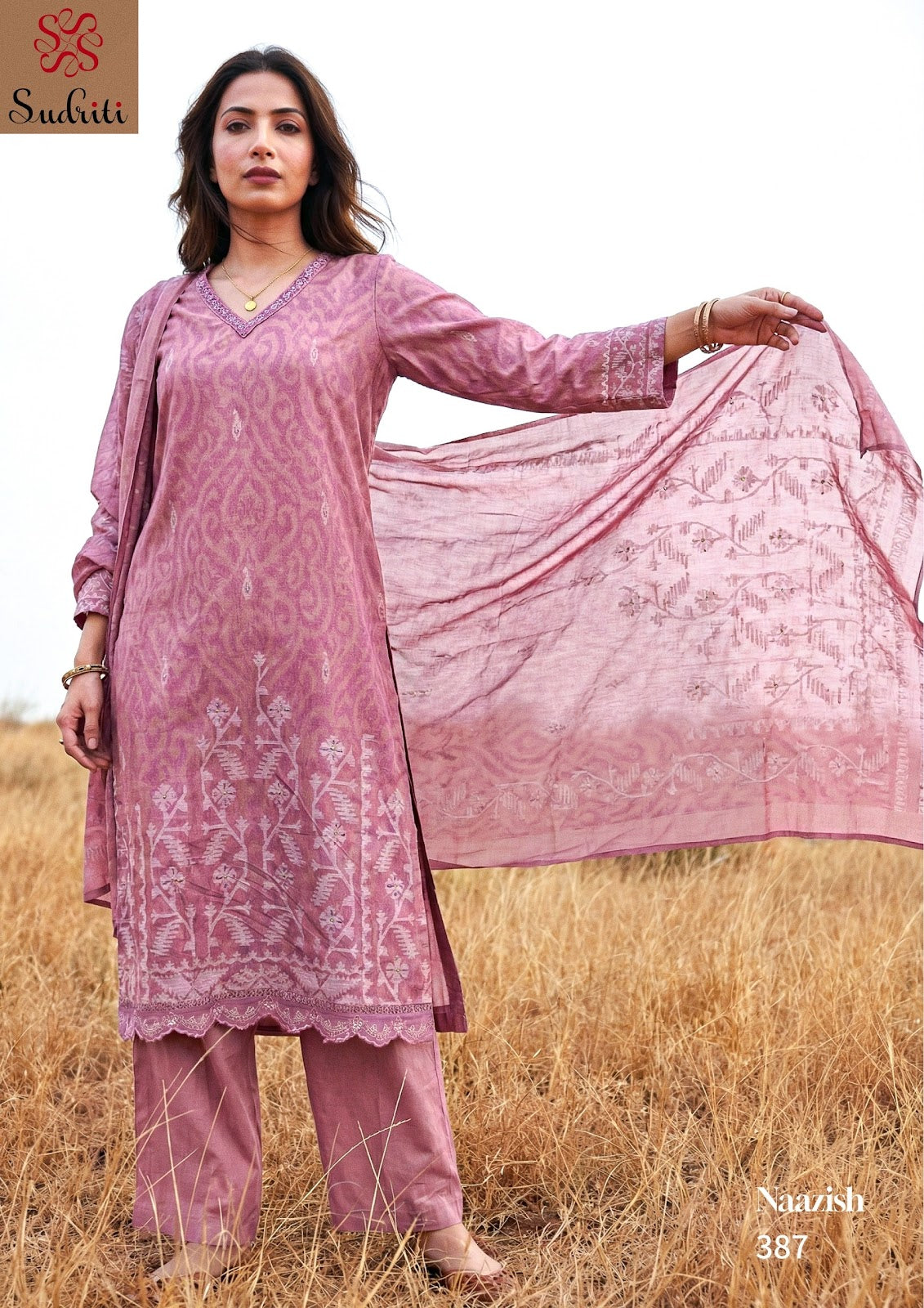 Naazish Sudriti Sahiba Cotton Lawn Pakistani Salwar Suits Supplier Gujarat