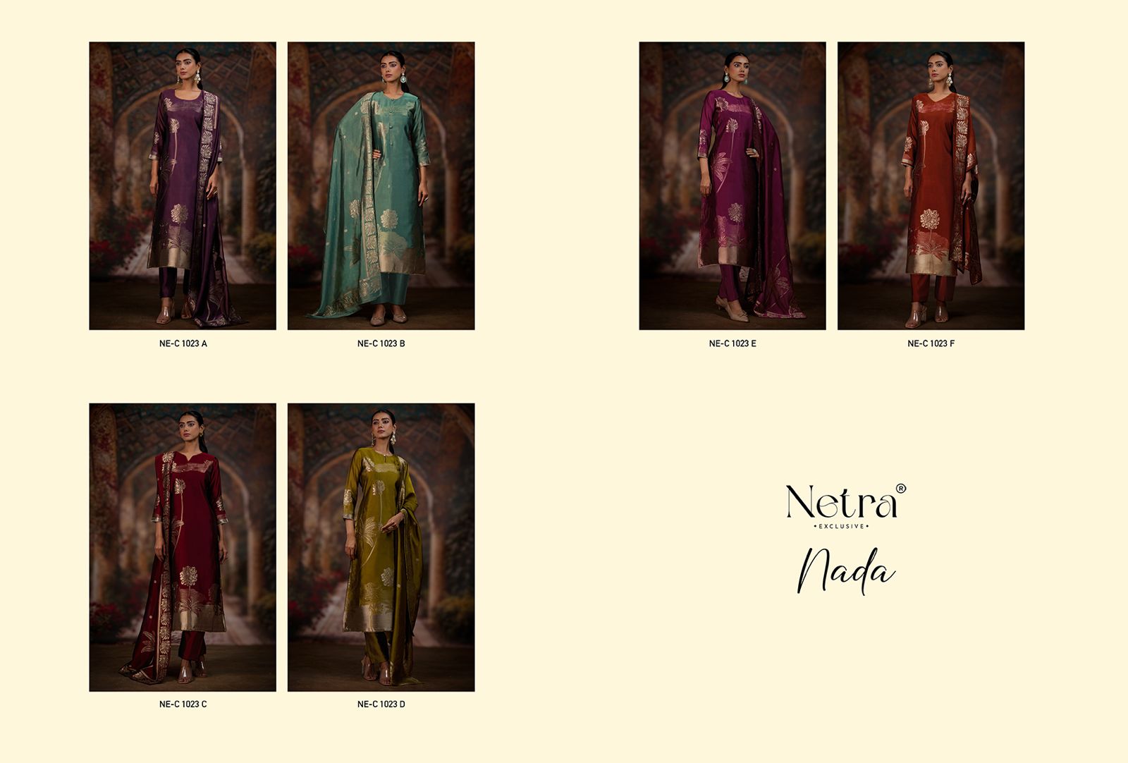 Nada Netra Premium Viscose Pant Style Suits Exporter India