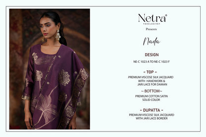 Nada Netra Premium Viscose Pant Style Suits Exporter India