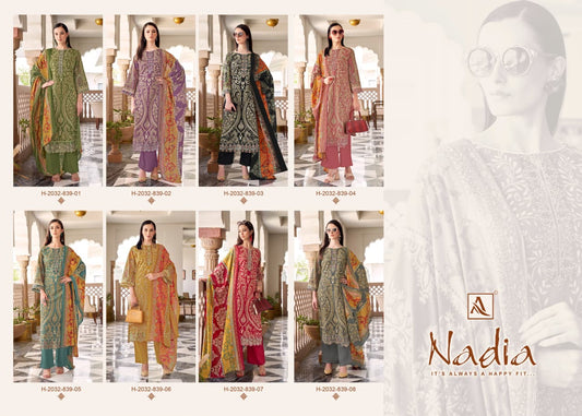 Nadia Alok Cambric Cotton Karachi Salwar Suits Supplier