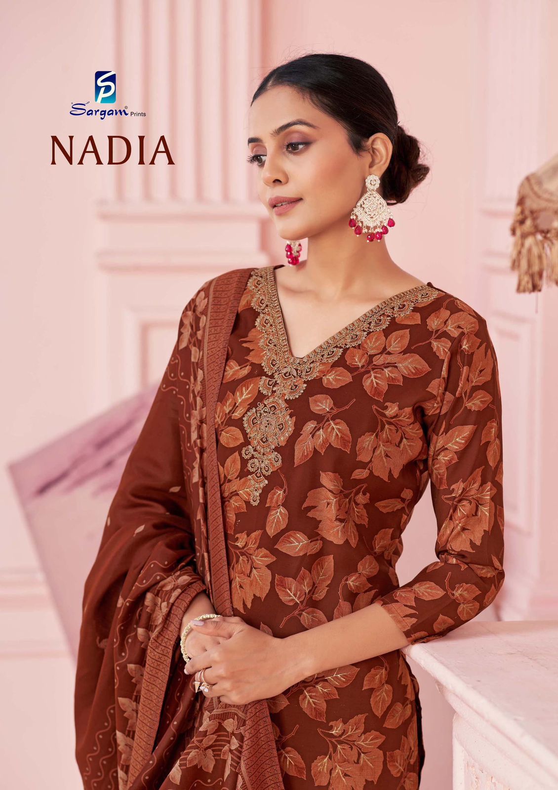 Nadia Sargam Prints Viscose Modal Pant Style Suits Exporter