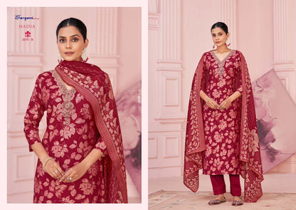 Nadia Sargam Prints Viscose Modal Pant Style Suits Exporter