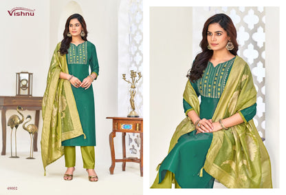 Nadia Vishnu Impex Simmer Pant Style Suits Wholesale