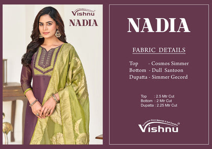 Nadia Vishnu Impex Simmer Pant Style Suits Wholesale