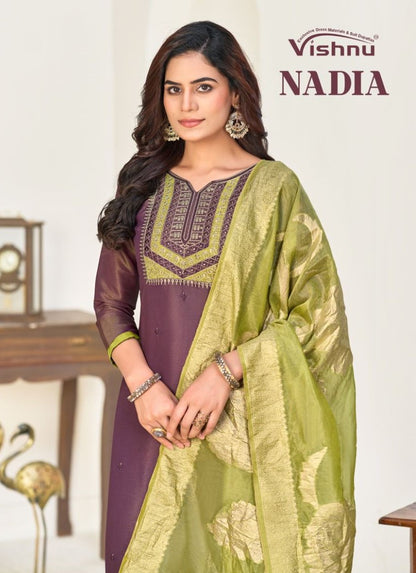 Nadia Vishnu Impex Simmer Pant Style Suits Wholesale