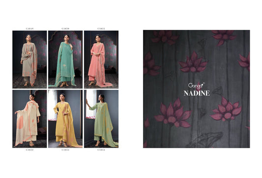 Nadine Ganga Premium Cotton Plazzo Style Suits Wholesale Price