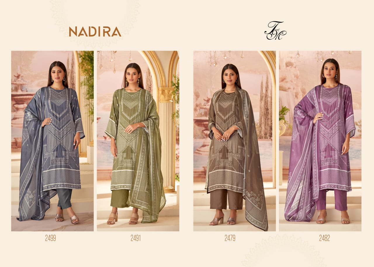 Nadira Tm Gaji Silk Pant Style Suits Wholesale Price