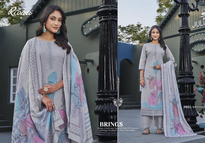 Nadiya 2 Rivaa Linen Pant Style Suits Supplier India