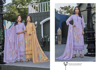 Nadiya 2 Rivaa Linen Pant Style Suits Supplier India