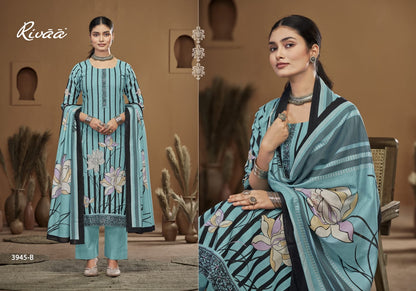 Nadiya Rivaa Linen Pant Style Suits Wholesaler Gujarat