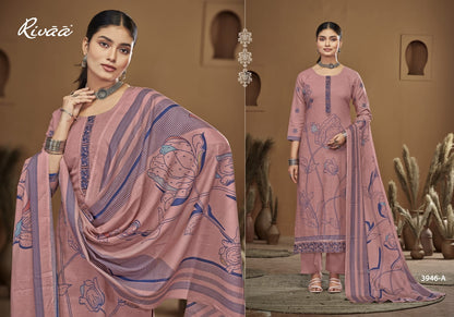Nadiya Rivaa Linen Pant Style Suits Wholesaler Gujarat