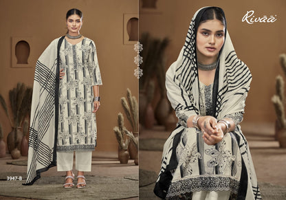 Nadiya Rivaa Linen Pant Style Suits Wholesaler Gujarat