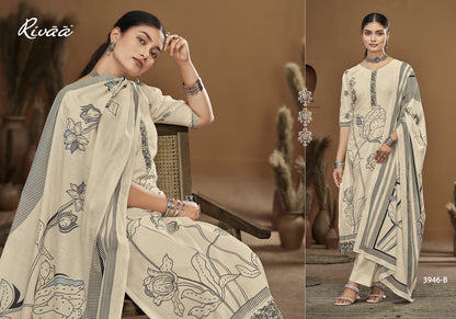 Nadiya Rivaa Linen Pant Style Suits Wholesaler Gujarat