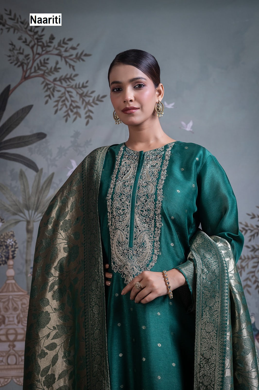 Nafees 2804 Naariti Silk Pant Style Suits Wholesaler Ahmedabad