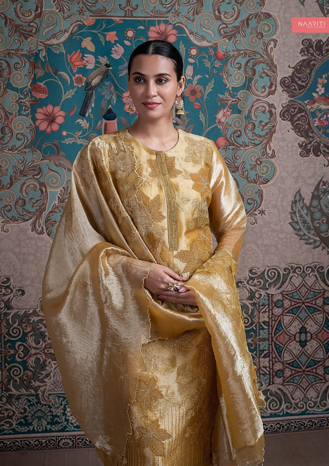 Nafia Naariti Tissue Pant Style Suits Exporter Gujarat