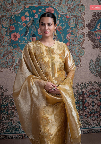 Nafia Naariti Tissue Pant Style Suits Exporter Gujarat