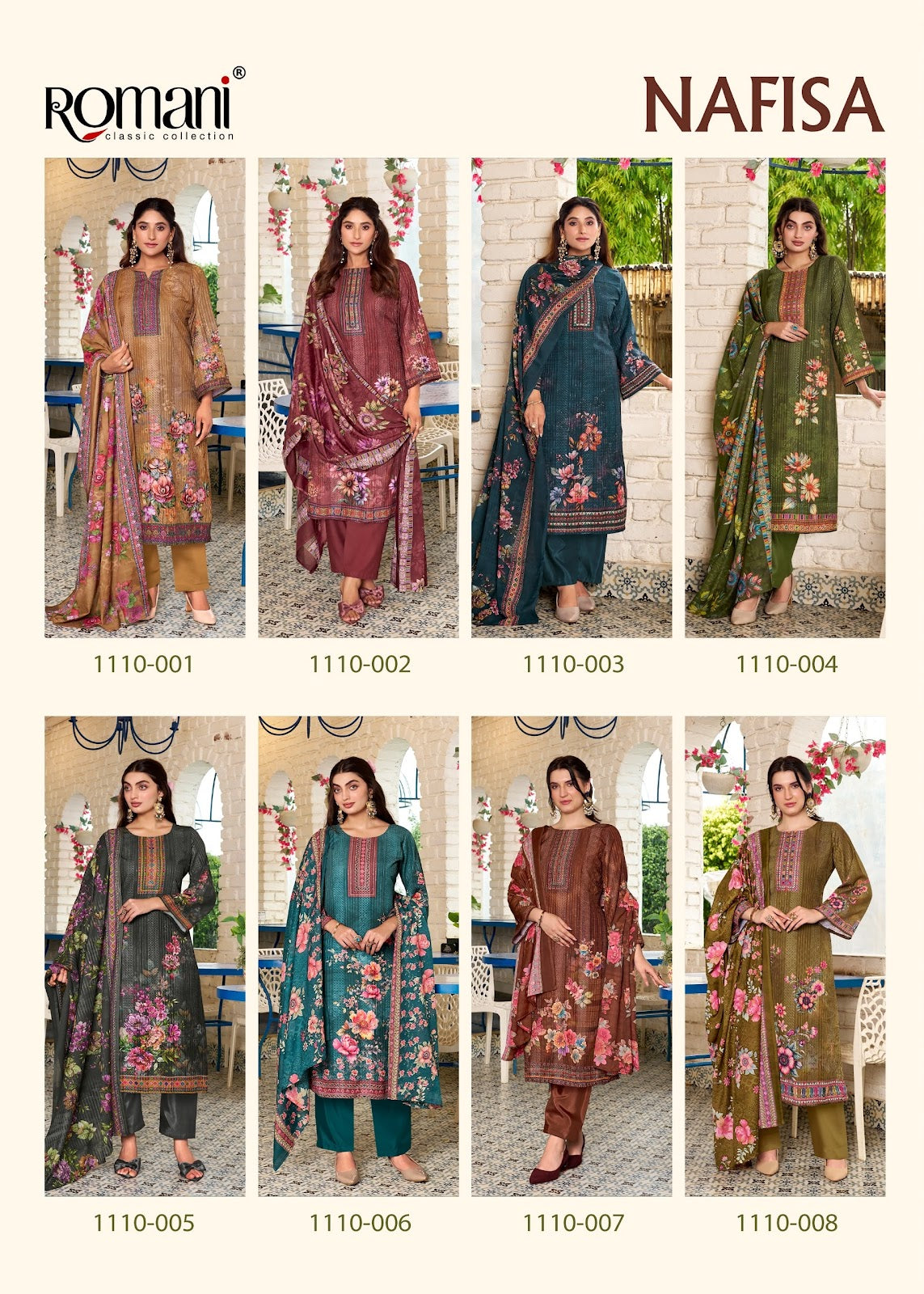 Nafisa Romani Cotton Karachi Salwar Suits Wholesale