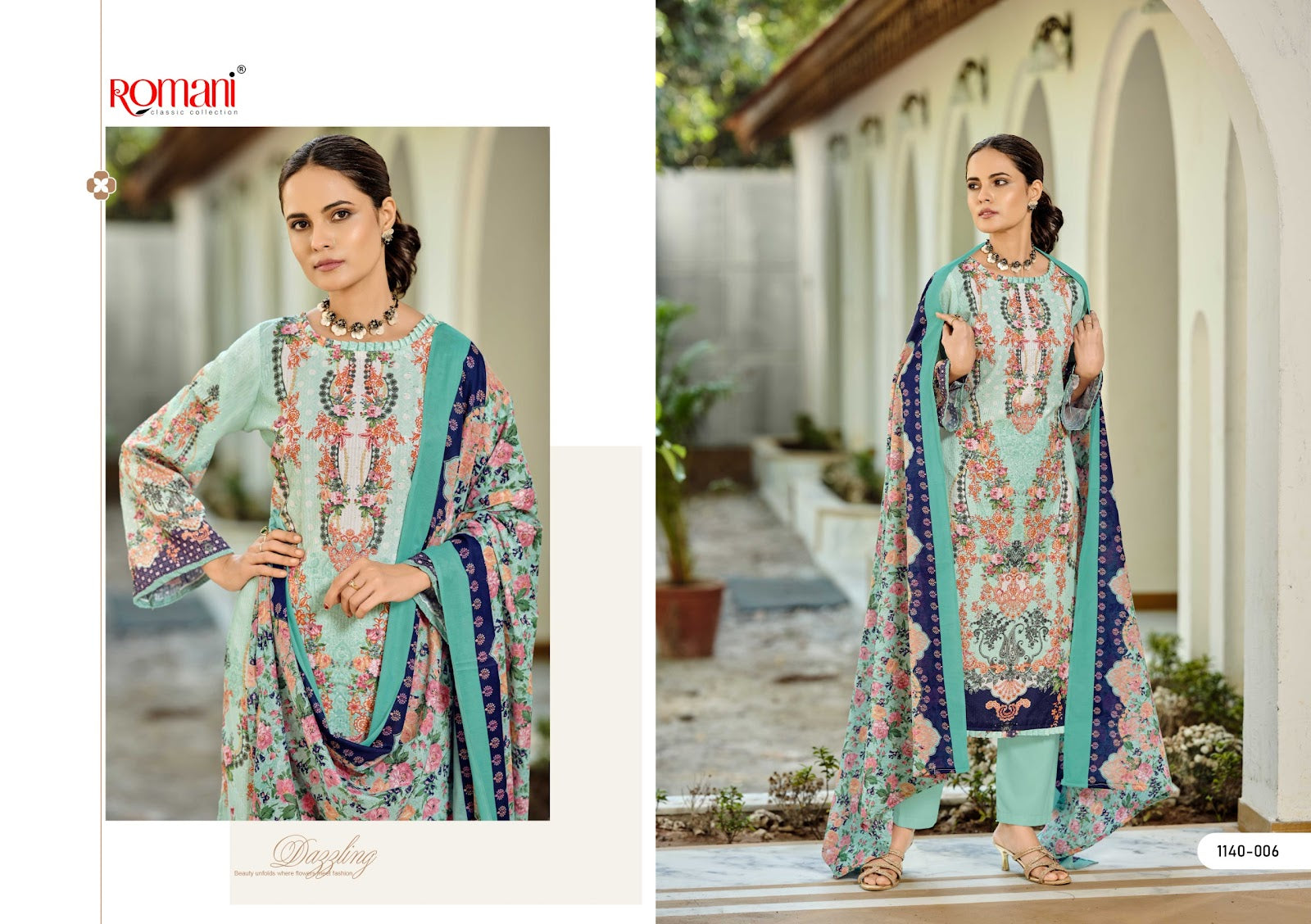 Nafisa Vol 2 Romani Cotton Karachi Salwar Suits Exporter