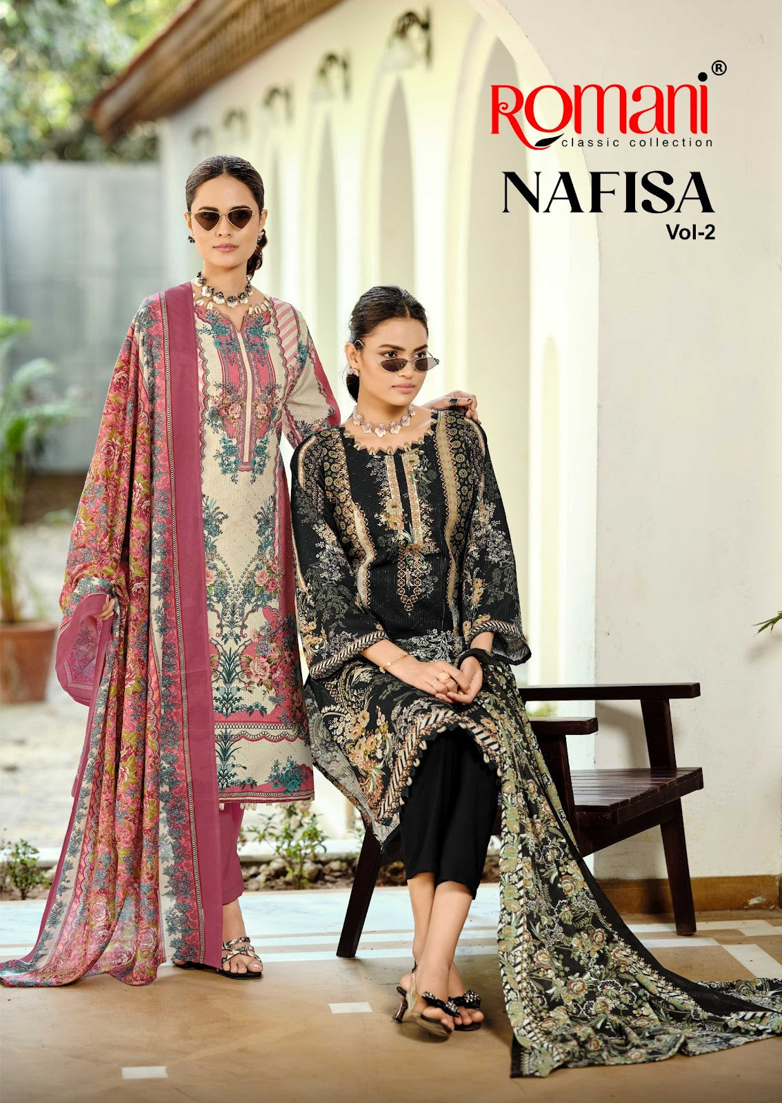 Nafisa Vol 2 Romani Cotton Karachi Salwar Suits Exporter