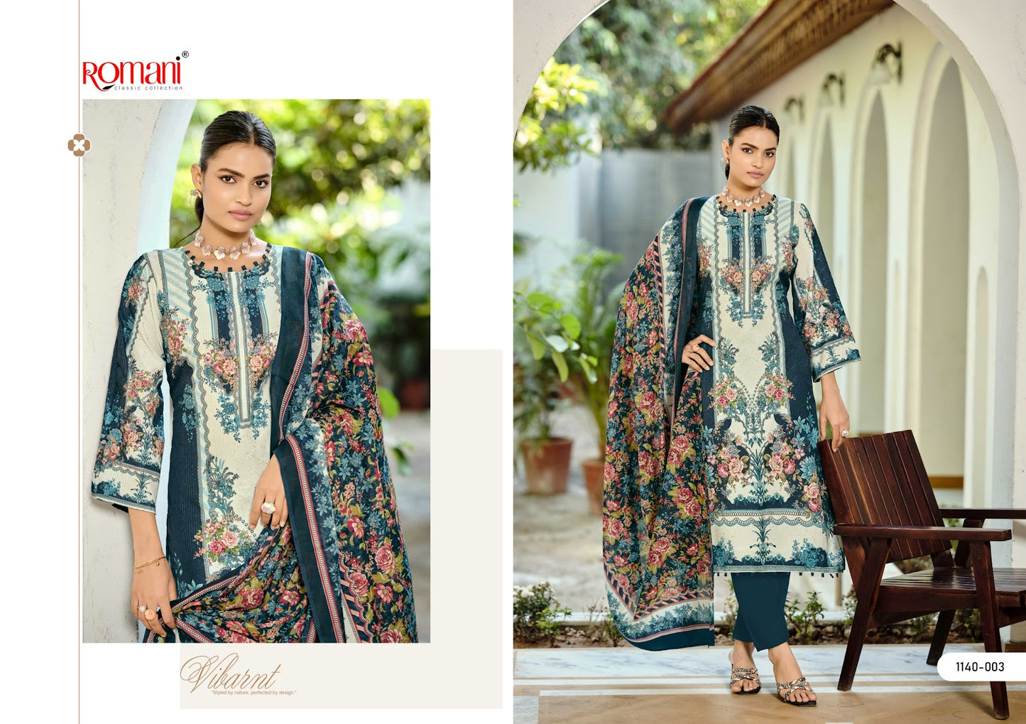 Nafisa Vol 2 Romani Cotton Karachi Salwar Suits Exporter