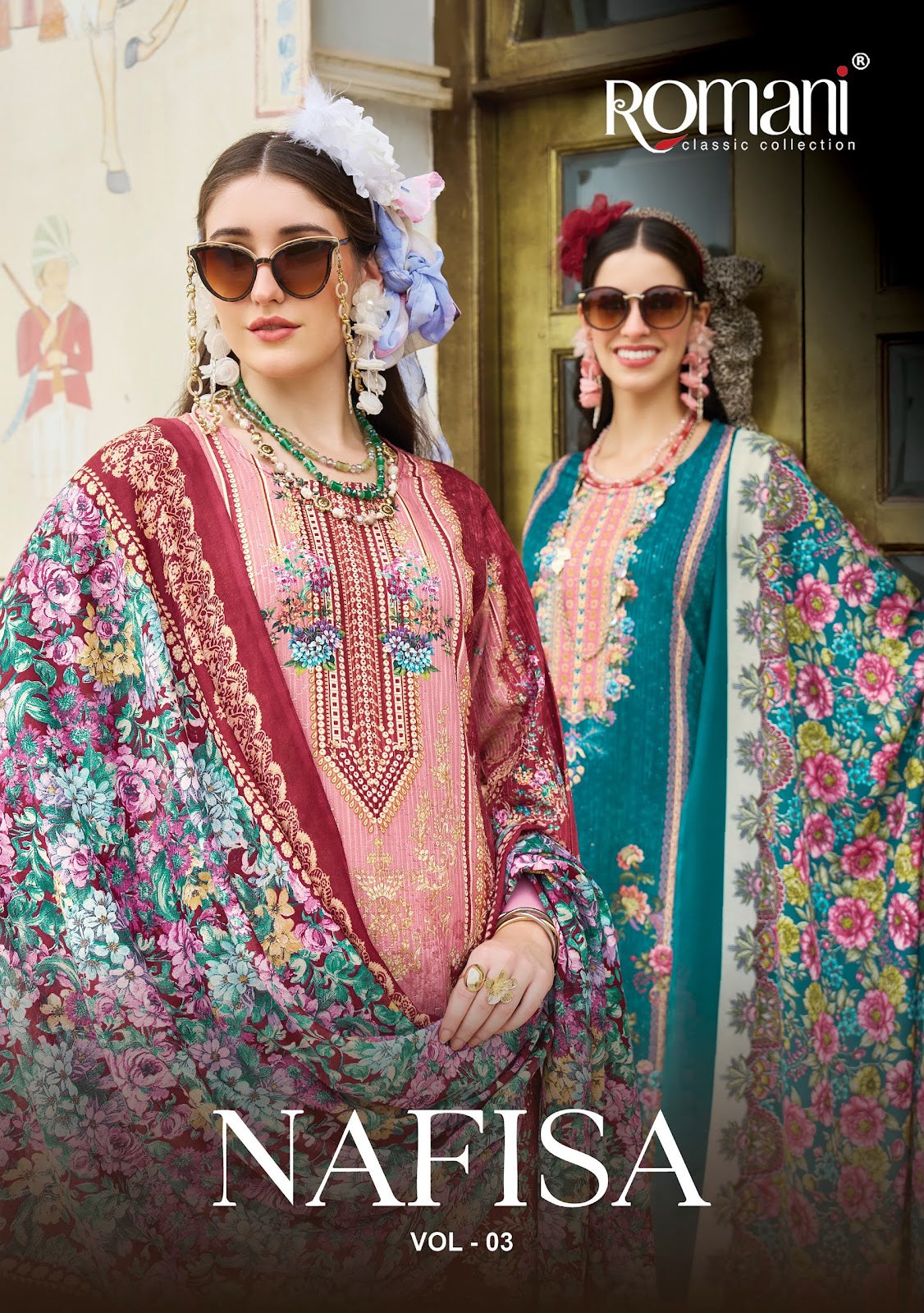 Nafisa Vol 3 Romani Mix Cotton Karachi Salwar Suits Manufacturer Gujarat